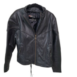 Ladies Leather Motorcycle Jacket 14